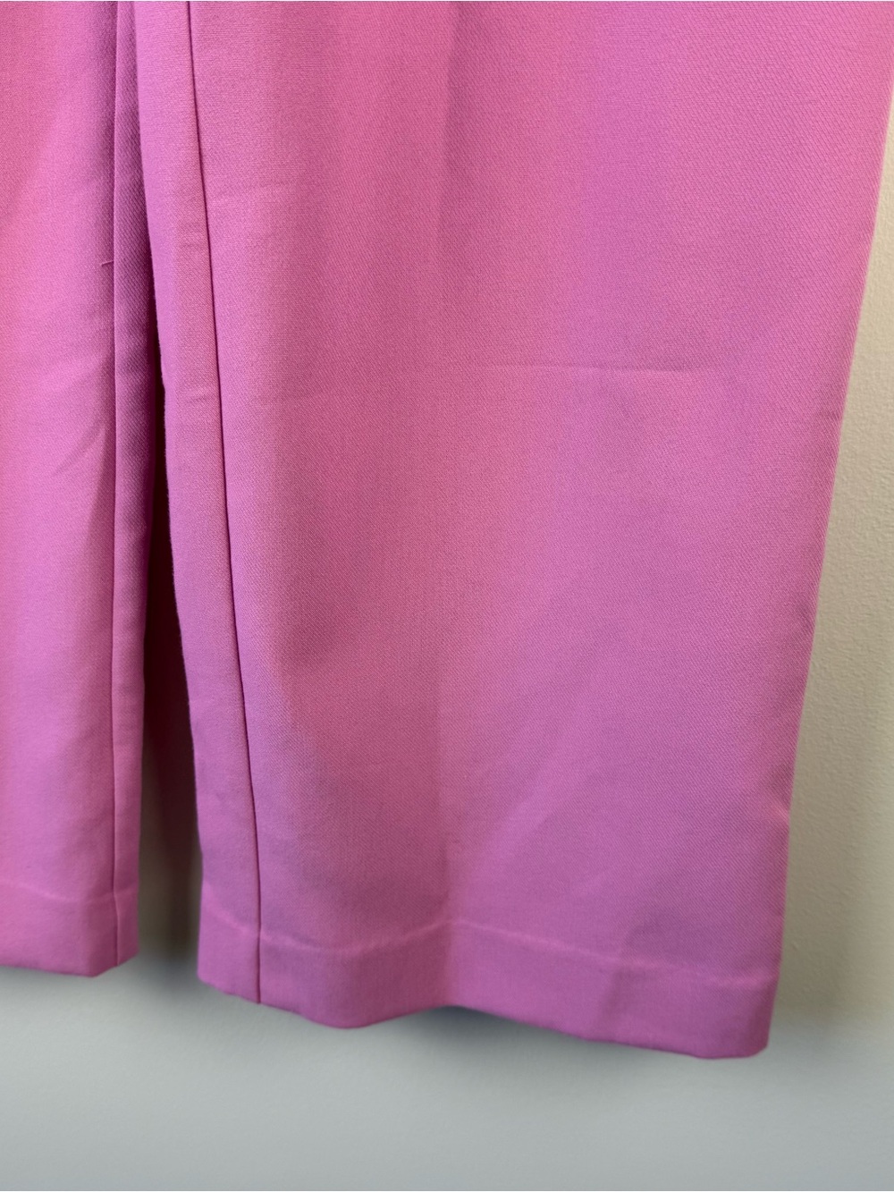 Abercrombie Sloane Tailored Wide Leg Pants Pink - Picture 3 of 7